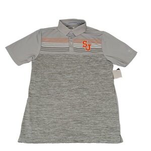 Colosseum Polo Shirt Mens Saint Joseph High School Gray Size M Embroidered Logo